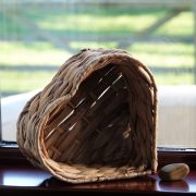 Woven heart decoration - Lowdale Cottage, Sleights, Whitby North Yorkshire