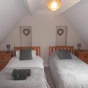 Twin Bedroom of Farm Cottage - Lowdale Farm Cottages - Sleith, Yorkshire UK